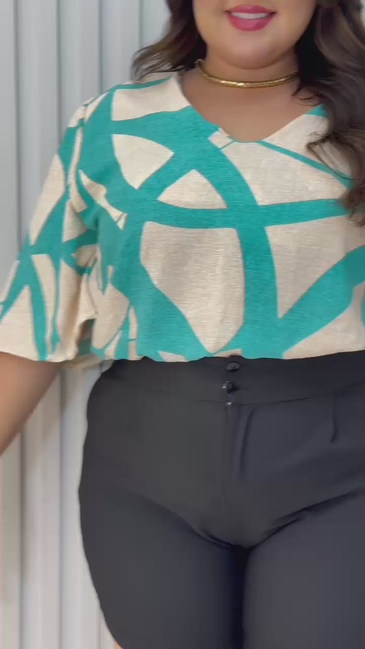 Cropped em Crepe Dunna – Tamanhos 46 e 52